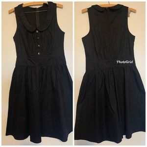 Black circle skirt dress